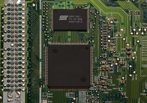 two ics attached on pcb board